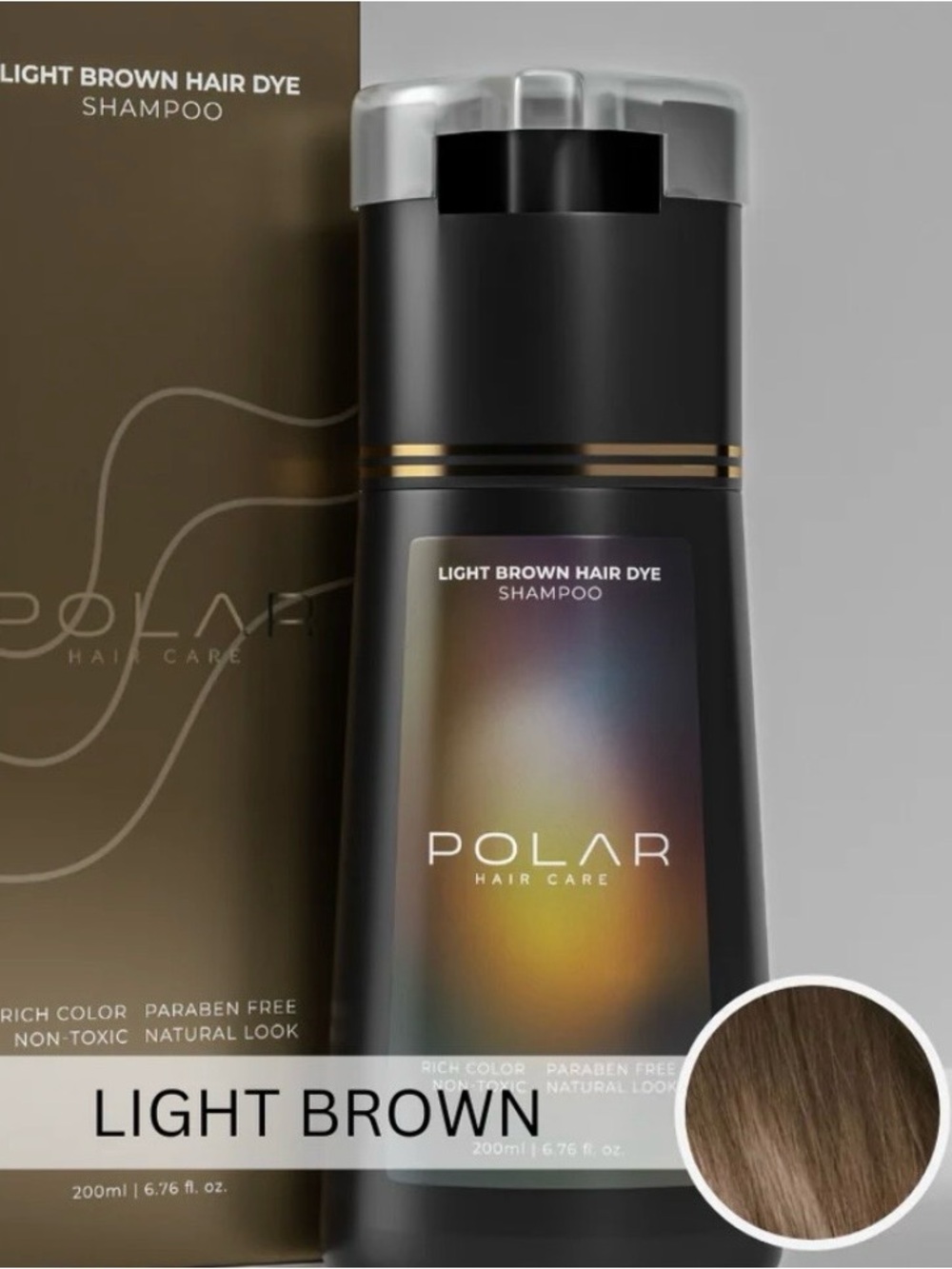 Light Brown Hair Dye Shampoo - unopened - 2 bottles